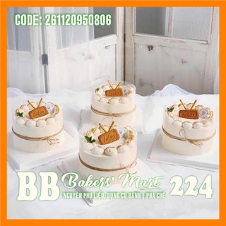 [Freeship] Cuộn viền bánh mousse lạnh nilong TRONG loại CỨNG - Cao 6cm (900gr-1kg)