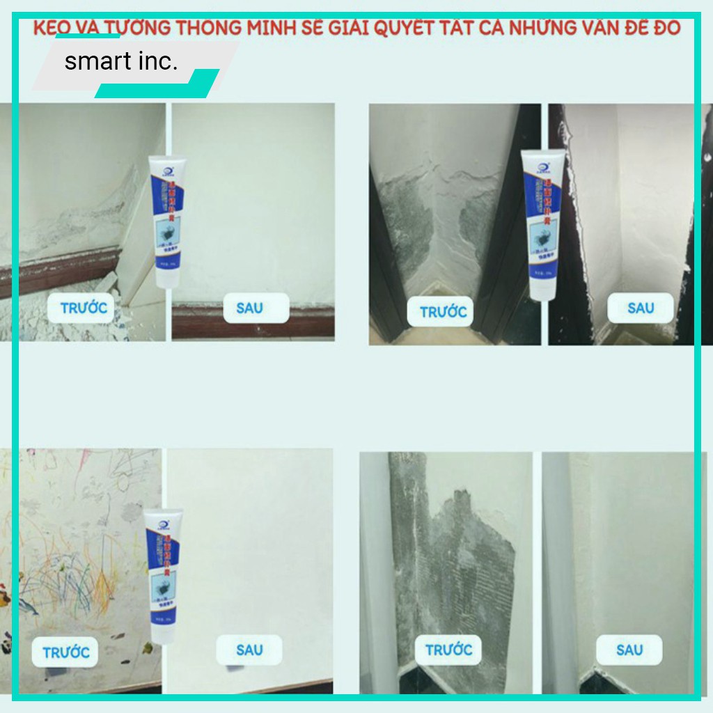 Keo Trám Vết Nứt Tường Chống Hở Chống Thấm Thông Minh 250g
