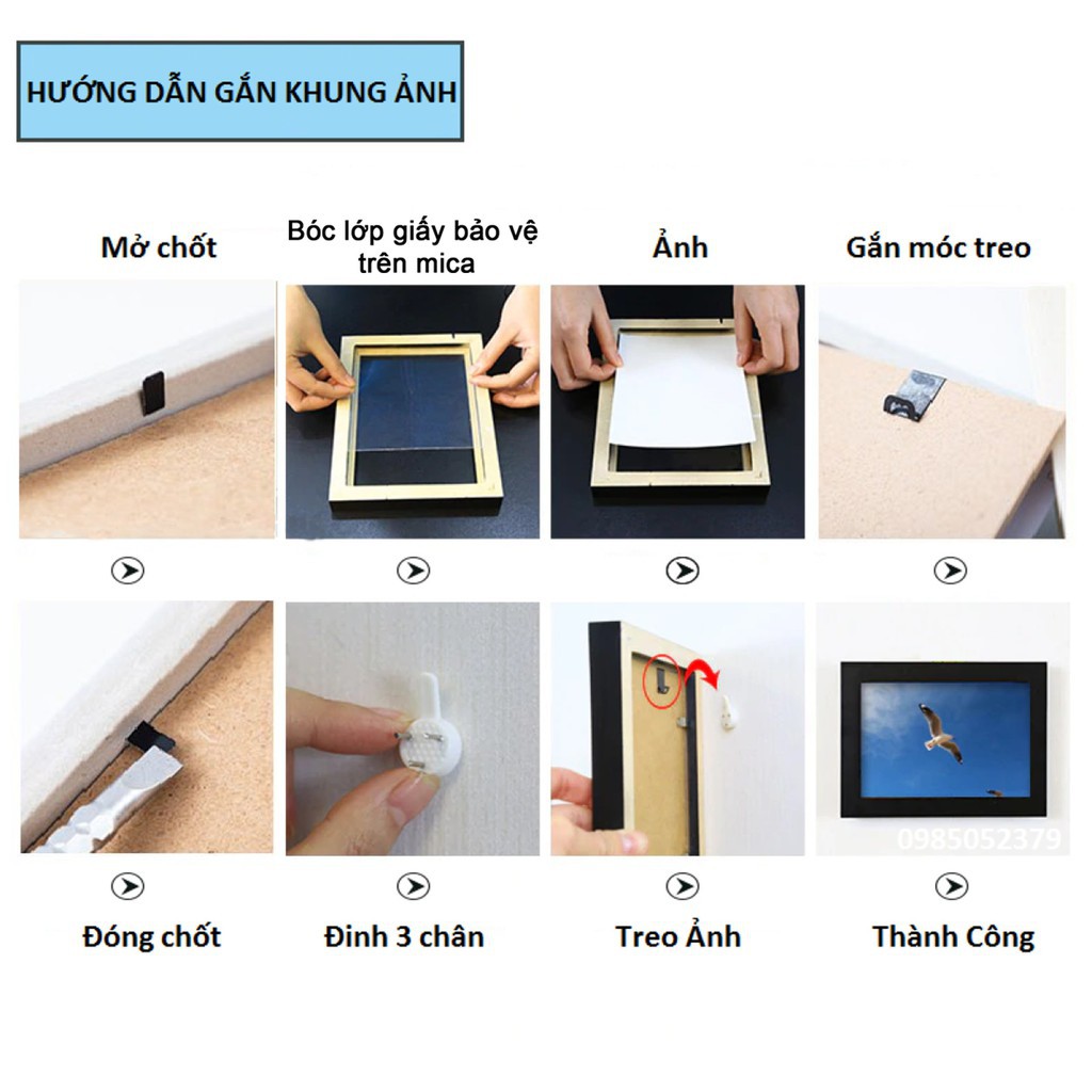 Bộ Khung Tranh Ảnh Treo Dán Tường Đẹp Decor Trang Trí Phòng Khách - Phòng Ngủ -Nhà Cửa- KA2 ÁNH DƯƠNG | BigBuy360 - bigbuy360.vn