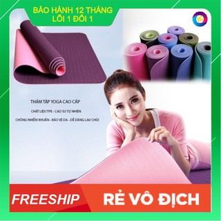 Thảm tập yoga 2 lớp tpe dày 6mm