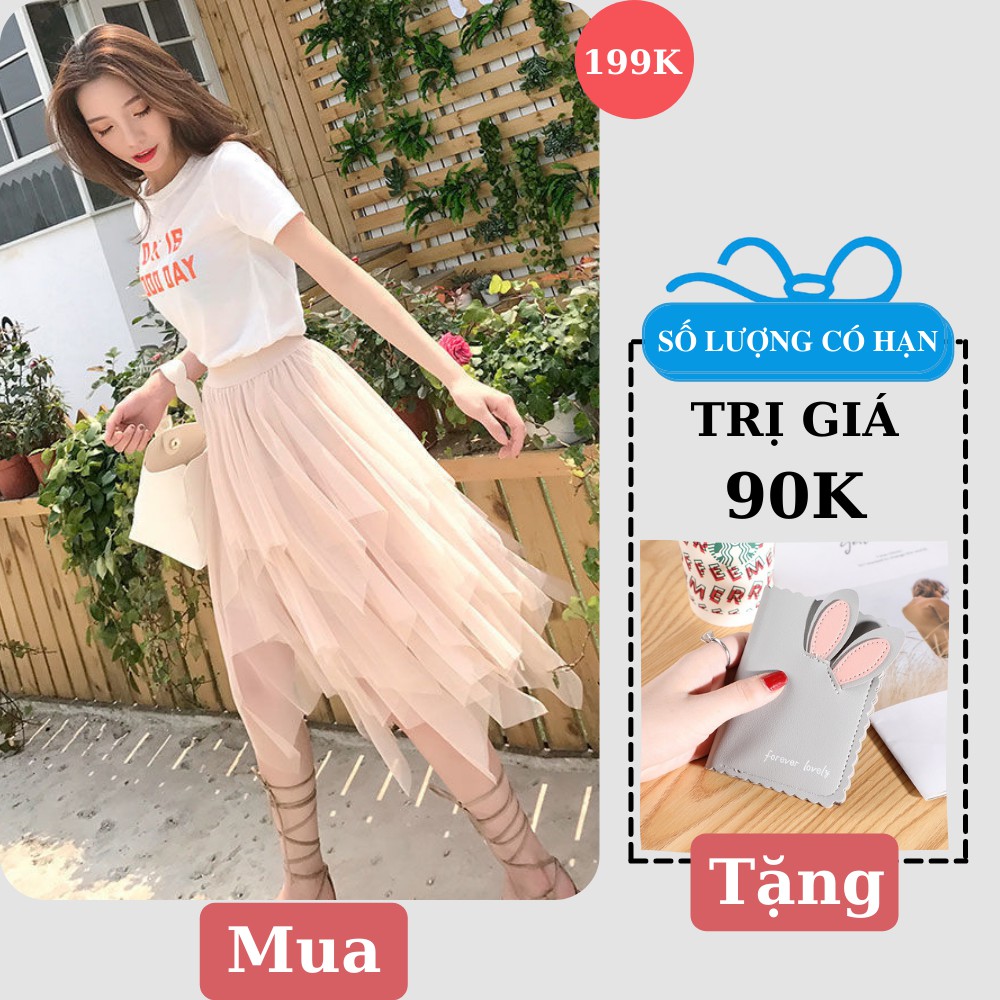 Chân Váy Voan Dài Màu Nude Siêu Xinh Hàng Qc Loại 1 Freeship, Váy Voan Công Chúa Cạp Cao Sinh Viên Có Ảnh Thật Kèm Video