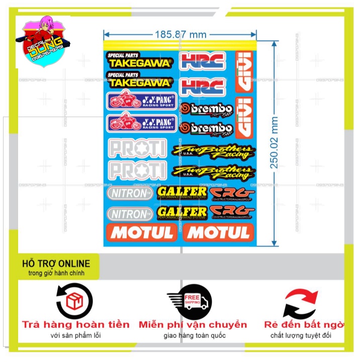 LOGO STICKER DÁN XE MÁY M28 - DUNG DECAL