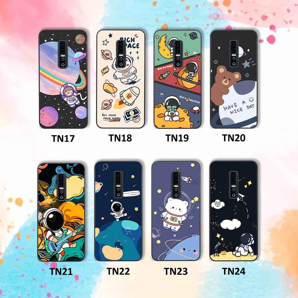 Ốp Vivo V17 Pro in hình vũ trụ, phi hành gia bầu trời cute dễ thương