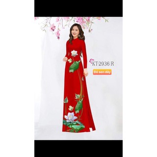 Áo Dài In 3D Chất Lụa Nhật Mềm Mịn