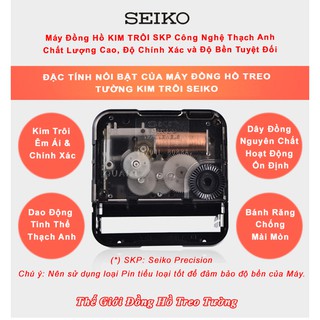 Máy Đồng Hồ KIM TRÔI SEIKO - SKP NHẬT - Bảo Hành 3 Năm – Tặng Pin Maxell