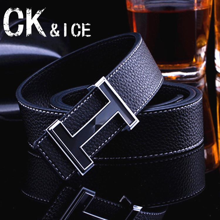 Thắt Lưng Da Thật Khóa Cài Chữ I Thời Trang Cho Nam Hermes 8LUF