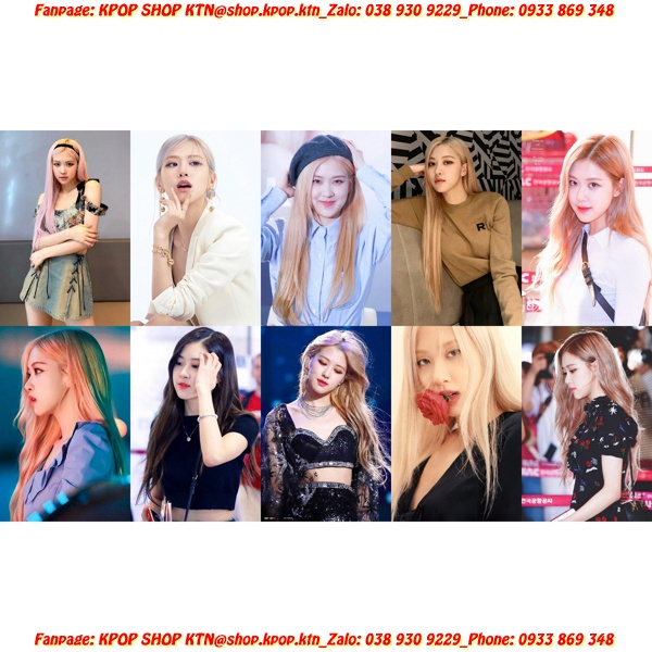 CARD BO GÓC ROSÉ BLACK PINK