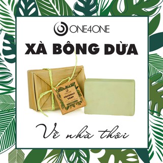 Xà Bông Dừa Handmade One4One (hương cơ bản, sả chanh, bạc hà, cà phê, quế) - Coconut Handmade Soap