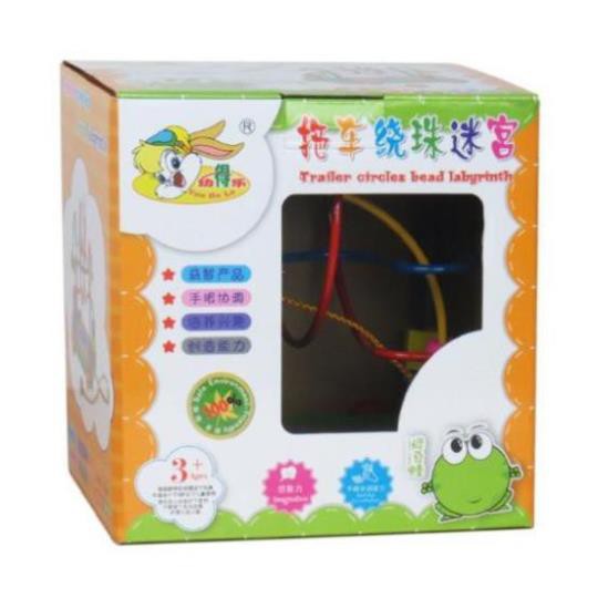 [HOT]Đồ chơi xe kéo luồn hạt bằng gỗ an toàn cho bé - Toca Toys