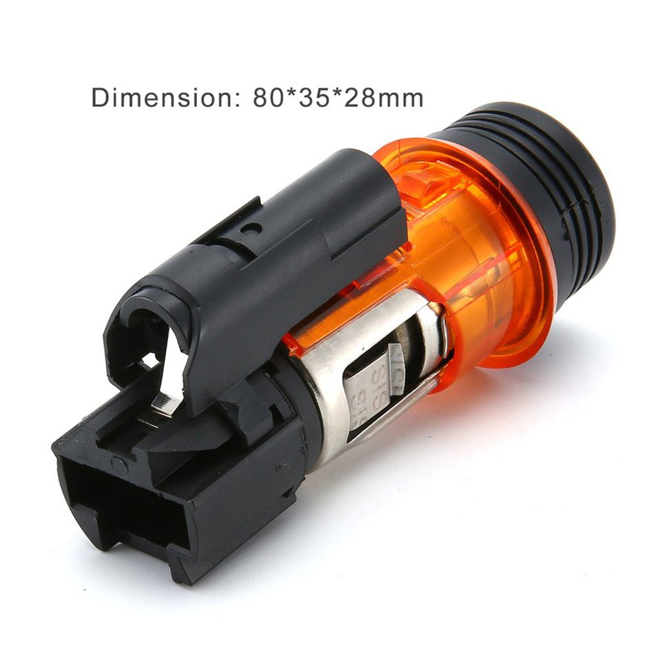 822754 Universal 12V Car Cigarette Lighter Housing Cig Durable Socket