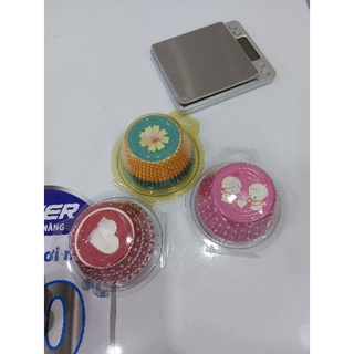 Chén giấy mềm Cupcake 7cm