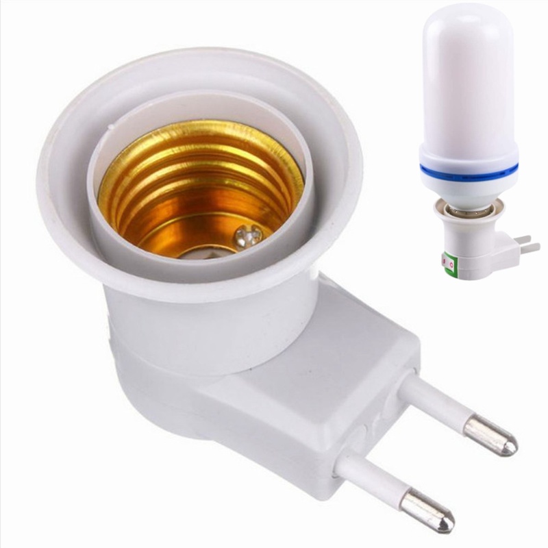 Giá Đỡ Bóng Đèn LED E27 Xoay 360 Độ Phích Cắm EU Tiện Dụng