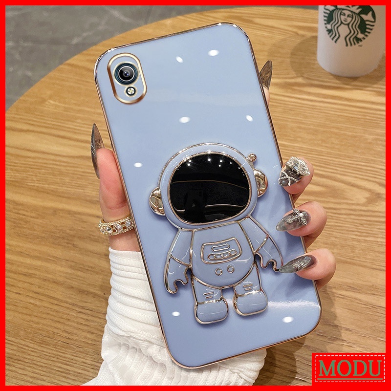 Ốp Điện Thoại Màu Macaron Có Giá Đỡ Cho Vivo Y91C Y1S