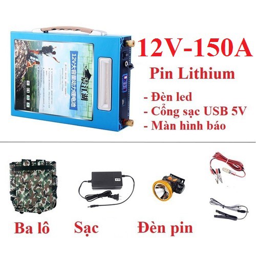 Pin lithium 12V - 150Ah - Pin lithium 12v