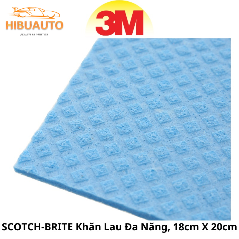 Khăn Lau Đa Năng 3M SCOTCH-BRITE 18cm X 20cm XA010911148, sạch vết bẩn, Không gây trầy xước bề mặt cần lau