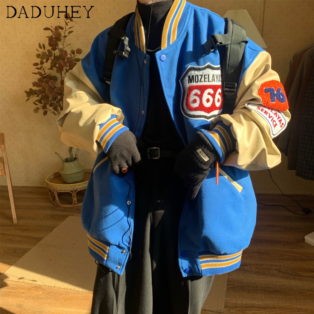 Áo Khoác Bóng Chày Dáng Rộng Thời Trang Cá Tính Cho Nữ