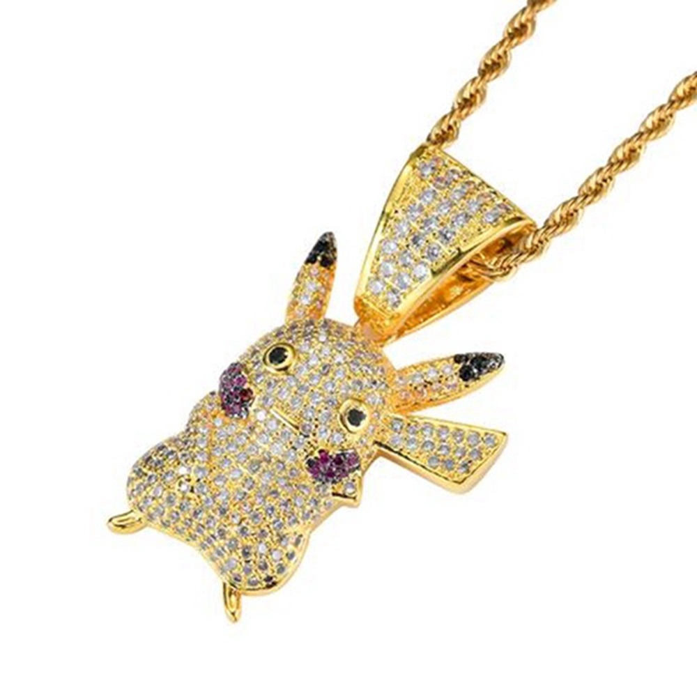 Vòng cổ mặt hình nhân vật hoạt hình Pikachu dễ thương cho nam và nữ