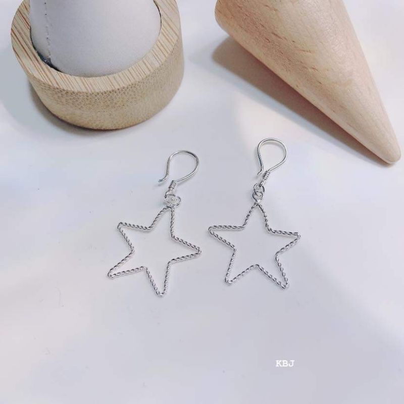 Bông tai ngôi sao bạc ta