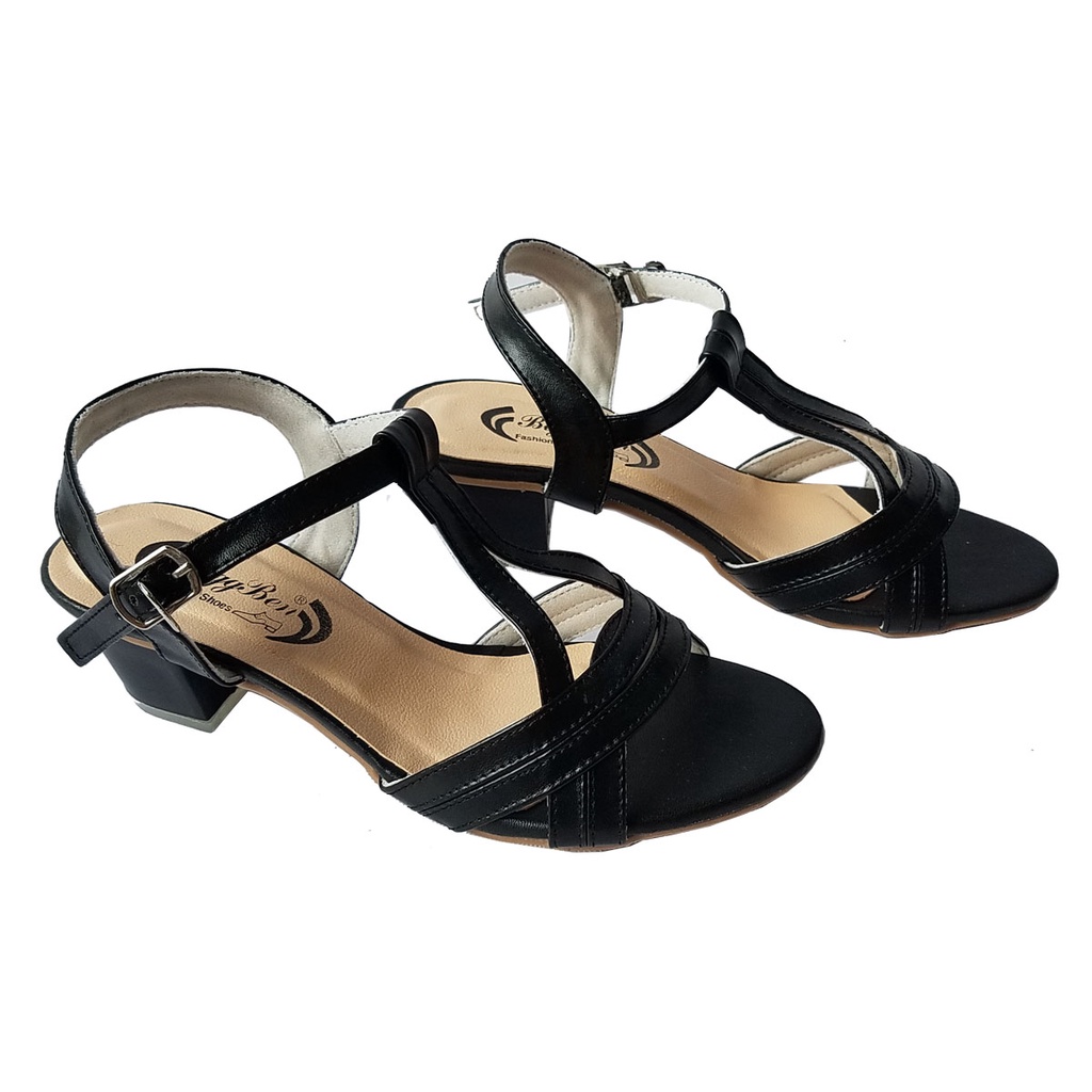 Giày sandal cao gót nữ BIGBEN cao 3 phân GCG88