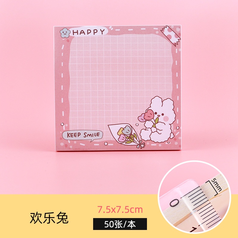 Giấy note ghi chú hình thỏ dễ thương có keo dán