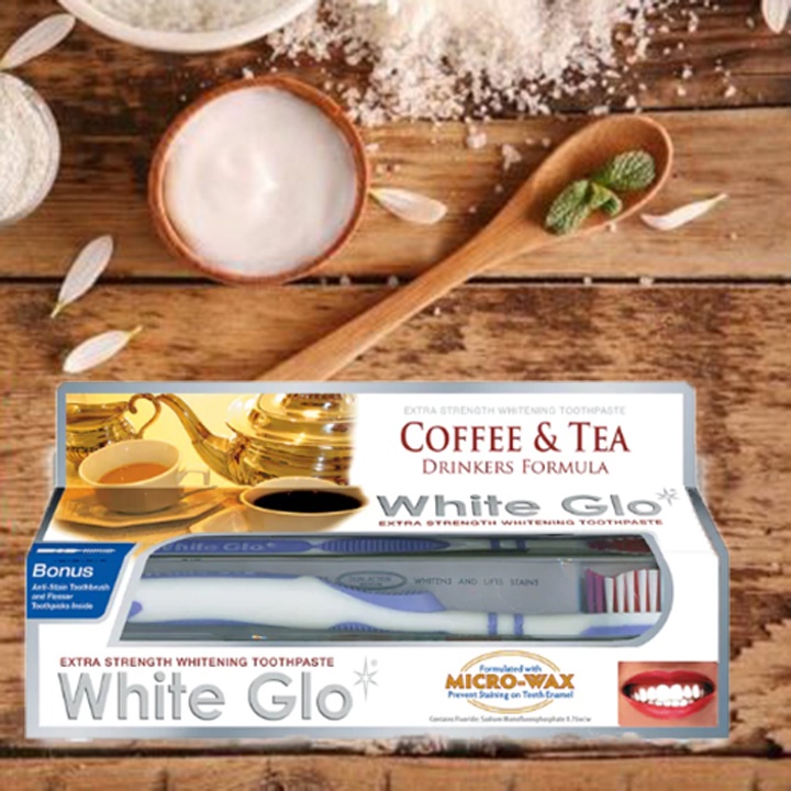 Kem đánh răng dành cho người uống trà và cà phê White Glo 150g Chính Hãng