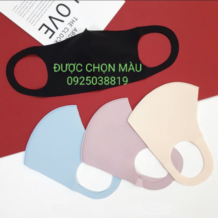 [HÀNG CHUẨN ĐẸP]ComBo 2 Khẩu trang su 3D có hình thật