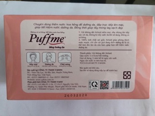 Bông trang điểm Puffme 180 miếng