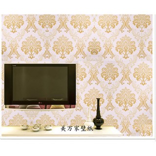Decal giấy dán tường châu âu vàng