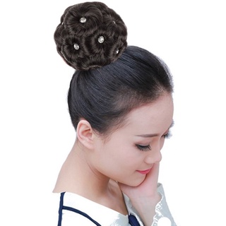 Búi Tóc Giả Đính Đá Lấp Lánh