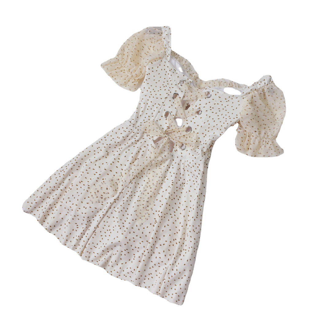 Đồ Bơi Một Mảnh Tay Ngắn Hoạ Tiết Chấm Bi | BigBuy360 - bigbuy360.vn