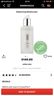 Kem dưỡng Omorovicza Balancing Moisturiser 30ml