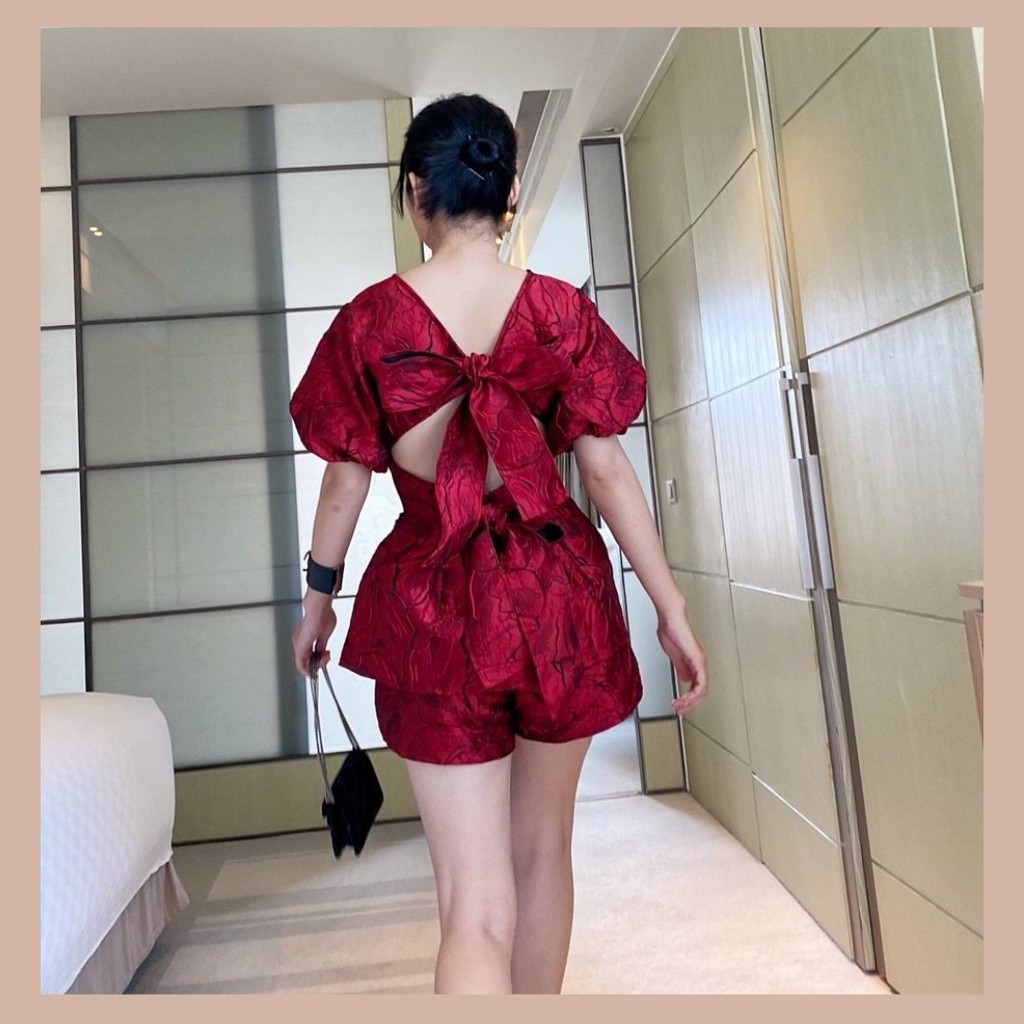 Set đồ nữ đi dự tiệc sang chảnh nơ cá tính phong cách bigsize hàn quốc áo thiết kế đẹp cho mùa hè đi chơi du lịch biển | BigBuy360 - bigbuy360.vn