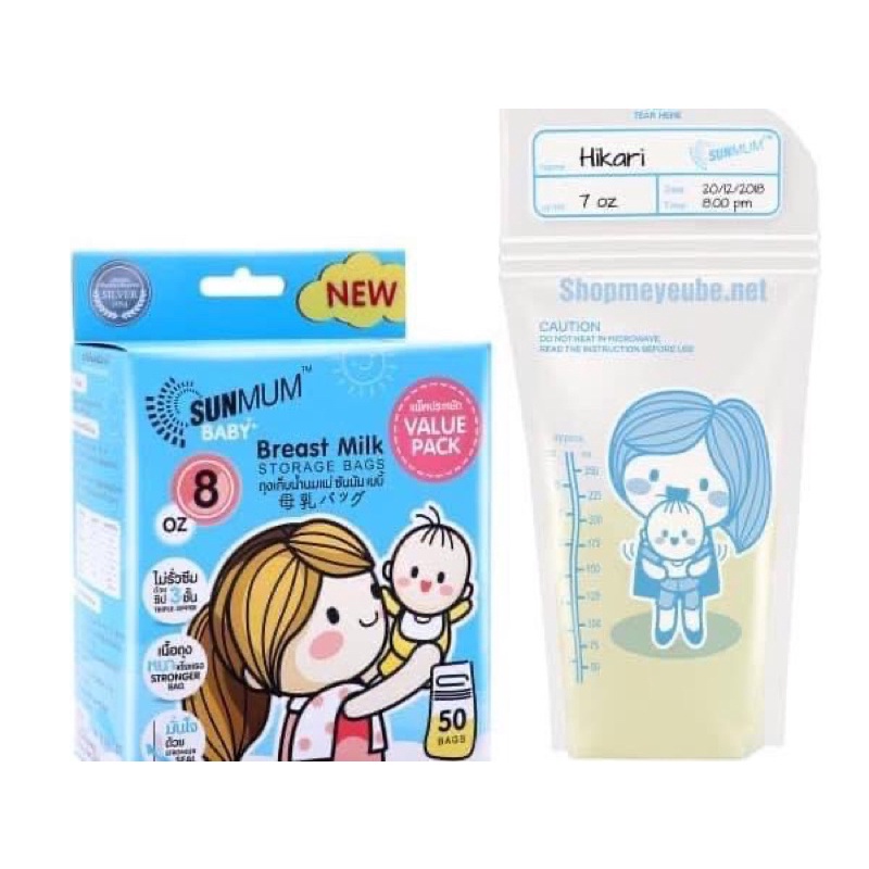 TÚI TRỮ SỮA SUMMUM dành cho bé.