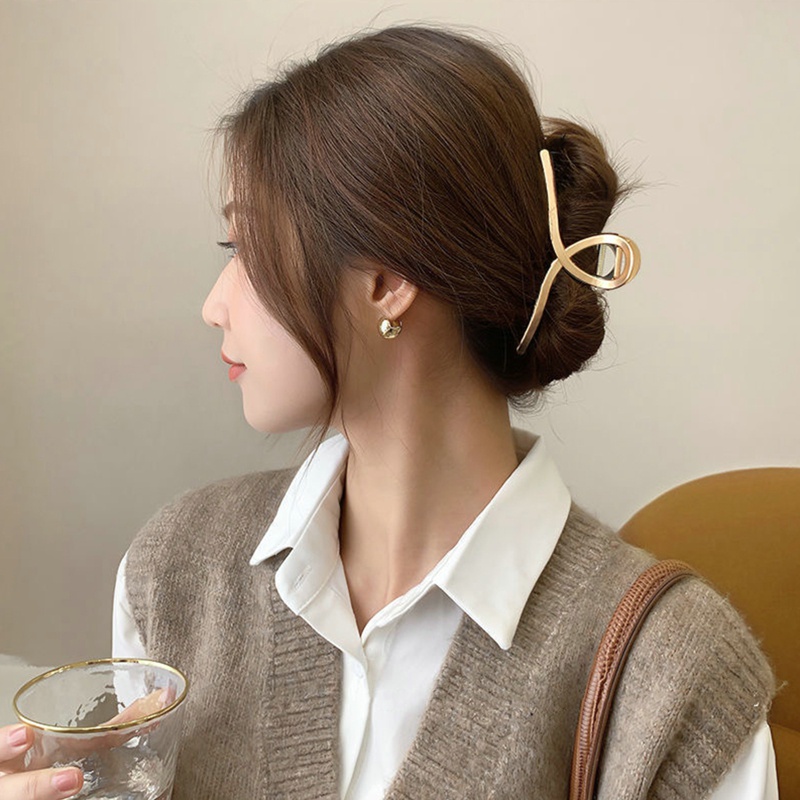Kẹp Tóc Kim Loại Thời Trang Hàn Quốc Thanh Lịch Cho Nữ timetunnel