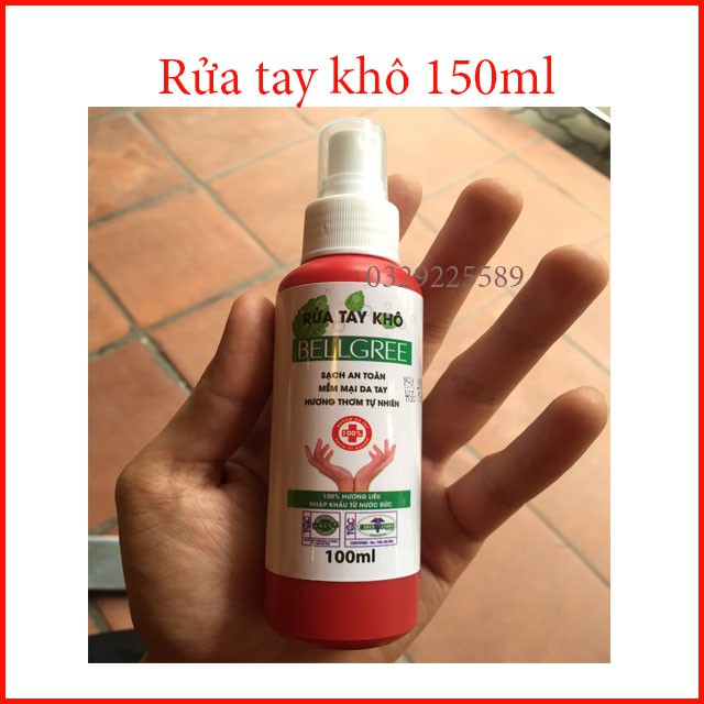 Nước Rửa Tay Khô Kháng Khuẩn Tay Nhanh Bell Gree 100-500ml