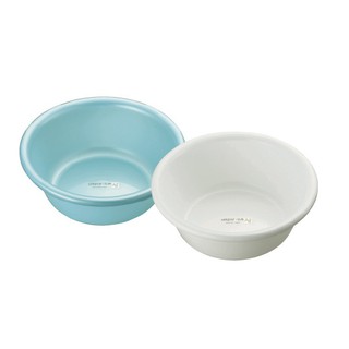 Chậu nhựa kháng khuẩn richell trắng - xanh 3.3l - 4.6l