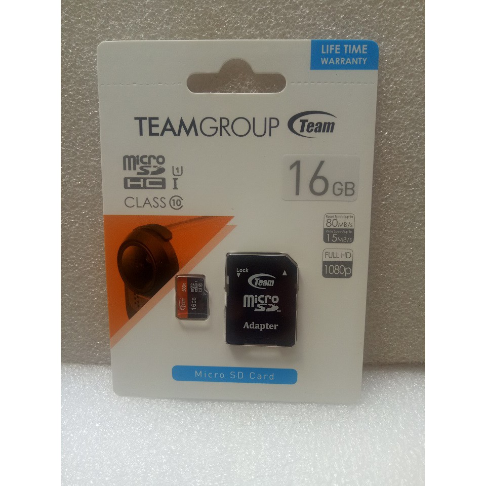 Thẻ nhớ Micro SD chính hãng 16GB Class10 TeamGroup dùng cho điện thoại