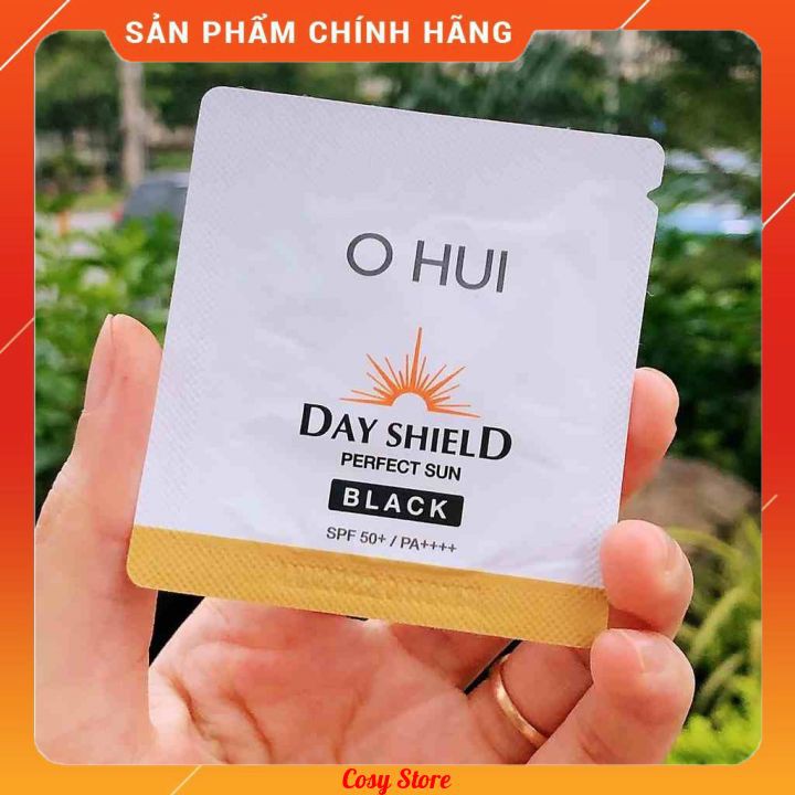 Gói kem chống nắng OHUI Day Shield Perfect Sun Black 1ml