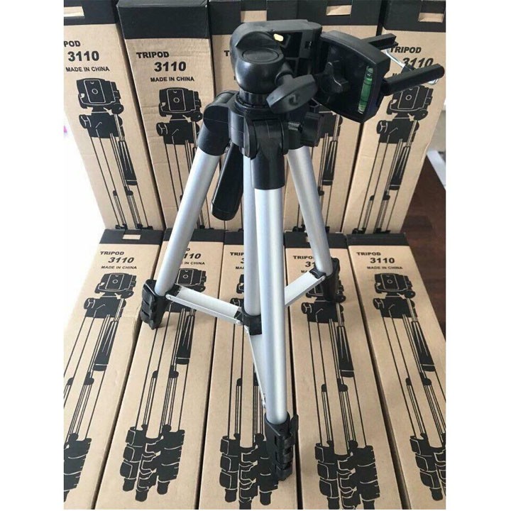 Gậy Tripod 3110 3 chân full hộp, túi đựng, đầu kẹp