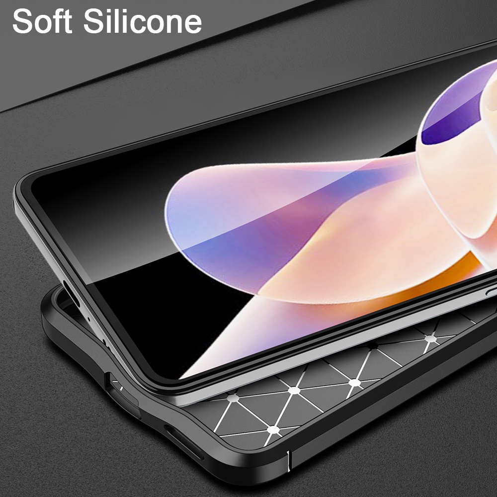 Ốp Điện Thoại Silicon Phối Da Chống Sốc Cho POCO X4 Pro 5G M4 Pro X4 5G Remi Note 11 Pro 5G 11S Global 11T