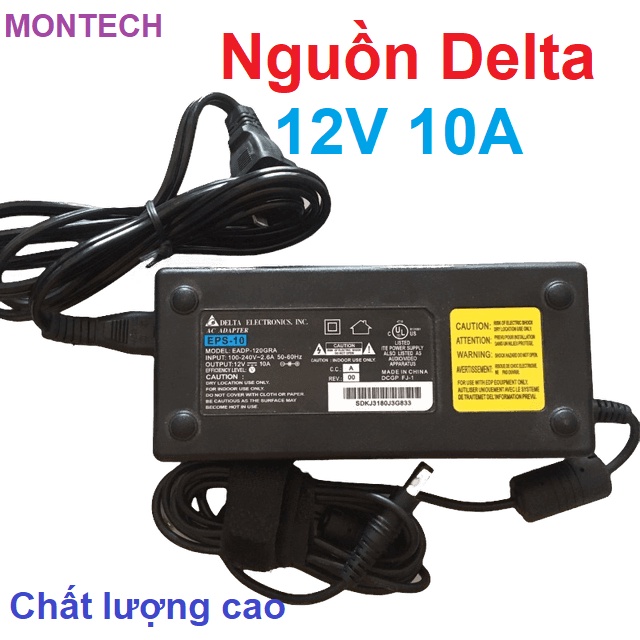Nguồn adapter DELTA 12V 10A chất lượng cao