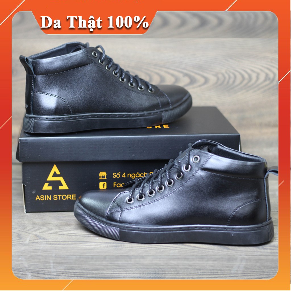 Giày Cao cổ Nam hàn quốc đẹp giá rẻ da thật 100%, Giày bot nam da thật thời trang công sở bảo hành 1 năm. | BigBuy360 - bigbuy360.vn