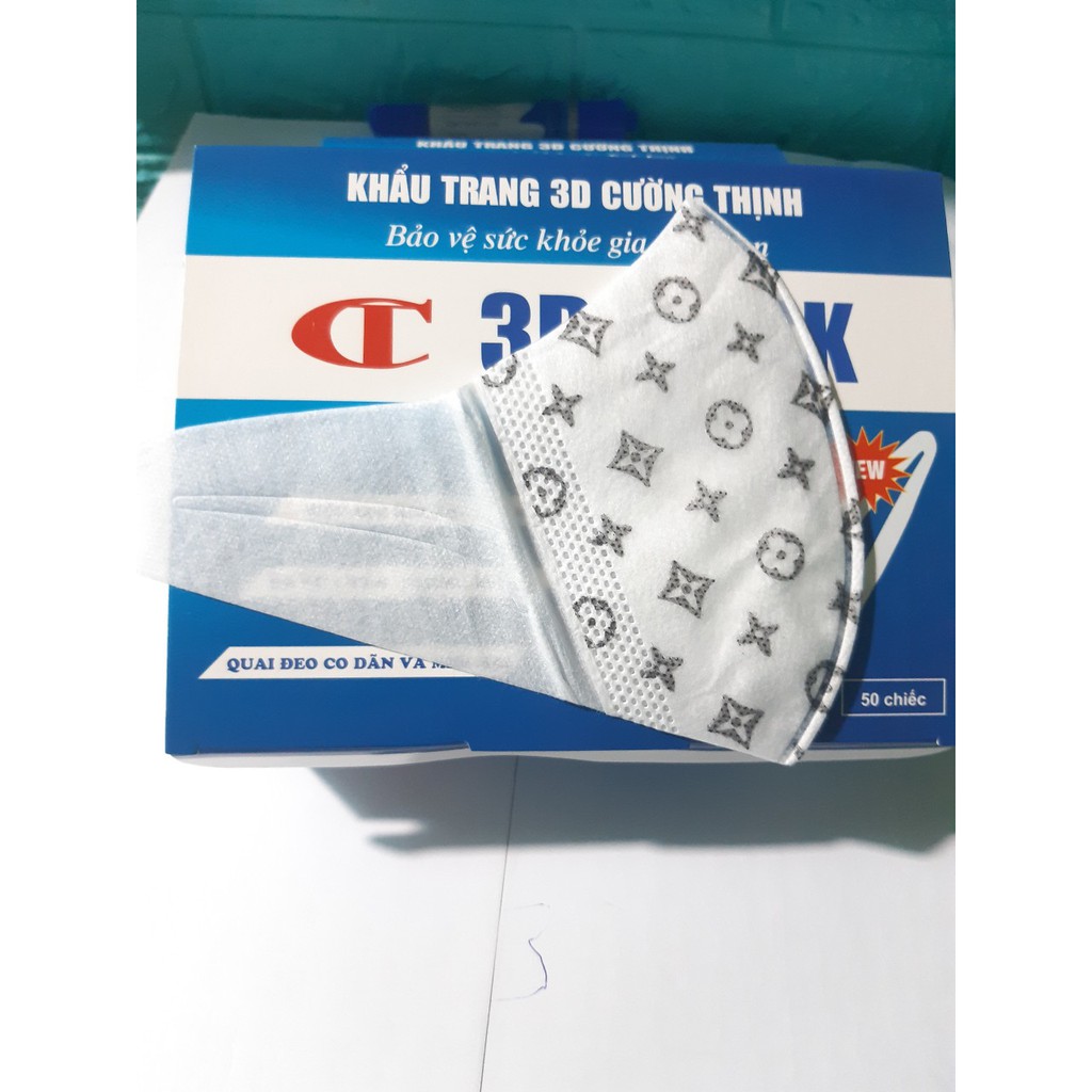 [SIÊU TỐT] Gói 10 Chiếc Khẩu trang 3D Mask Y Tế Cường Thịnh Xuân Lai Họa Tiết Trắng Trơn-LV-Chanell-Louis Vuttion | BigBuy360 - bigbuy360.vn
