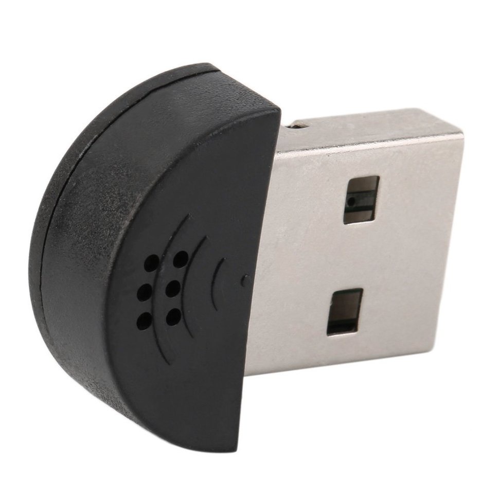 【SUN】Super Mini USB 2.0 Microphone MIC Audio Adapter for PC Notebook Laptop