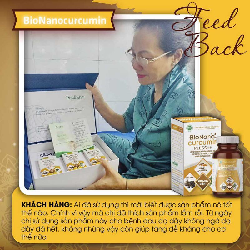 BIONANO CURCUMIN PLUSS++ Giảm viêm loét dạ dày, tá tràng.