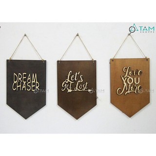Tranh gỗ Vintage chữ nổi số 08