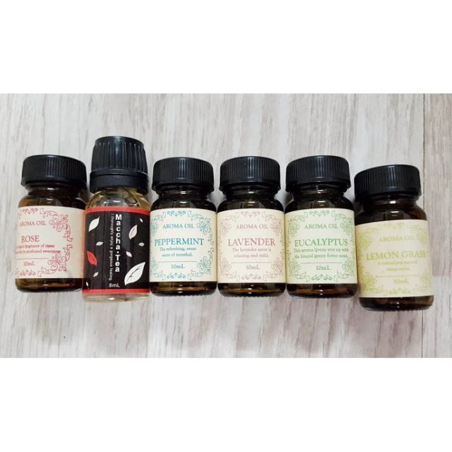 Tinh dầu thiên nhiên đa năng AROMA OIL hoa hồng, matcha, bạc hà, lavender, bạch đàn, xả