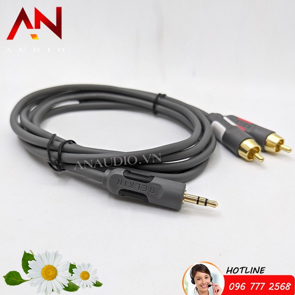 Dây jack 3.5 ra 2 AV Belkin 1.8m