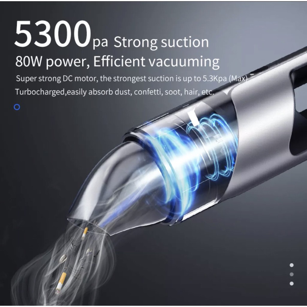 Máy hút bụi cầm tay trên xe hơi Hoco PH16 - Hàng phân phối chính hãng
