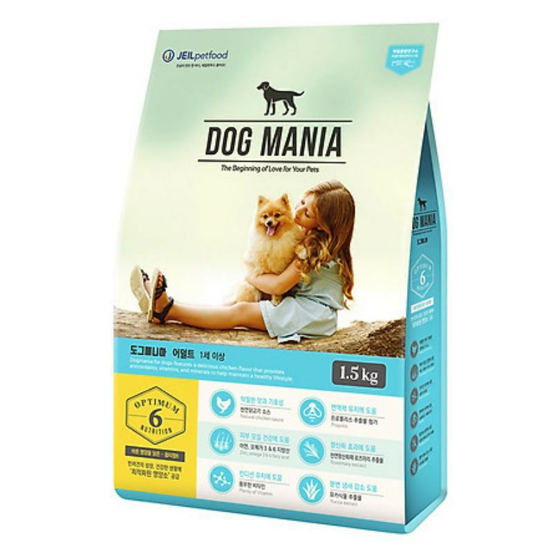 Thức ăn hạt chó trưởng thành Dog Mania gói 1.5kg